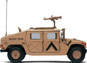 1:18 Exoto ThunderTrac AM General Humvee '95 Military Desert Storm in Battle Sand