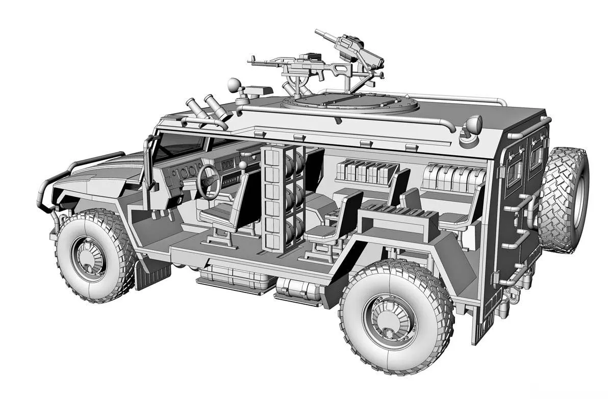 Ace Military 1/72 STS Tiger 233014 Armored Vehicle Kit