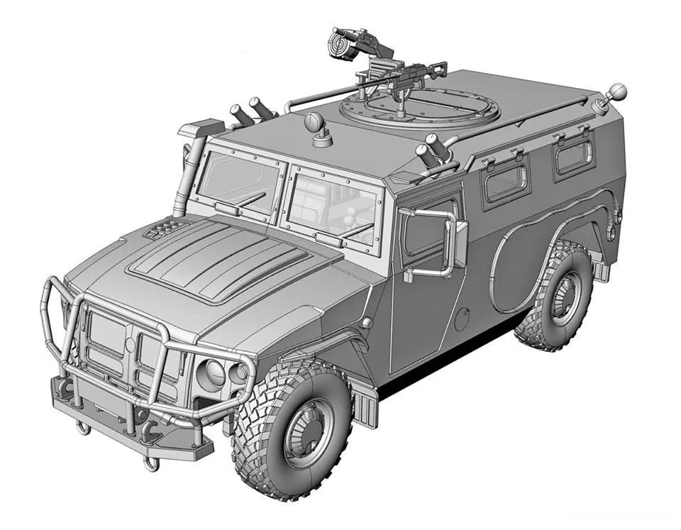 Ace Military 1/72 STS Tiger 233014 Armored Vehicle Kit