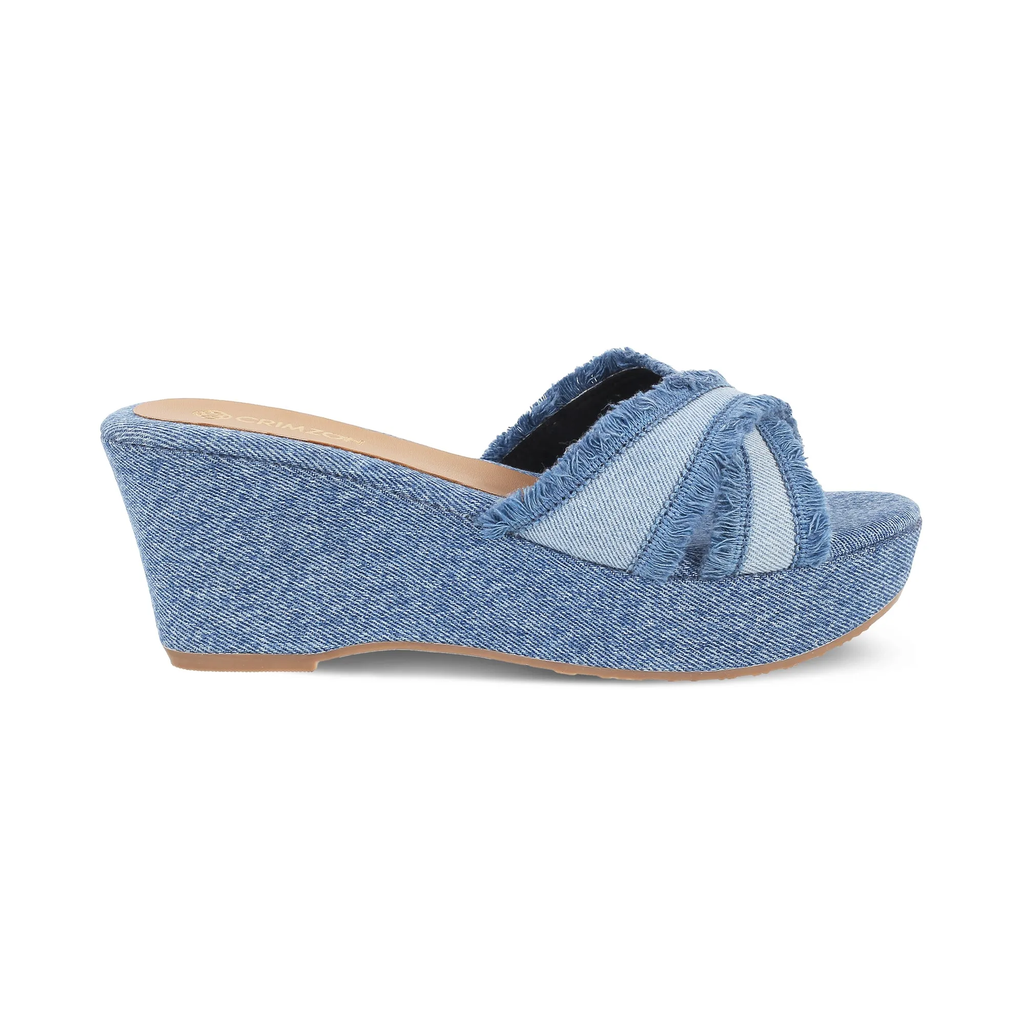 AIYANA- DENIM WEDGES