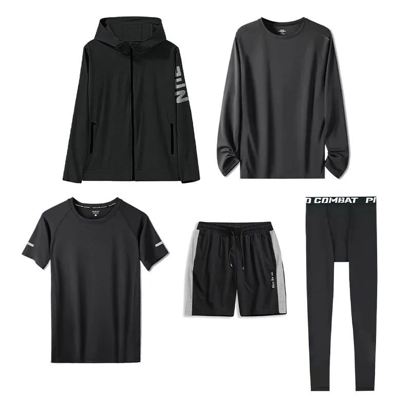 All-Season Windproof Quick-Dry 5-Piece Sports Set