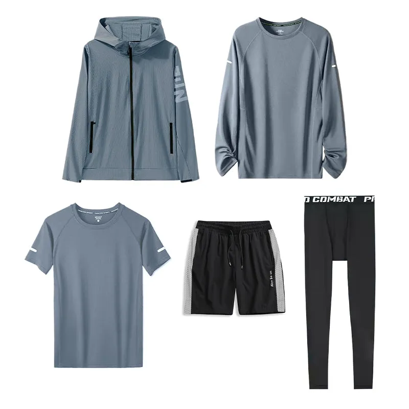 All-Season Windproof Quick-Dry 5-Piece Sports Set