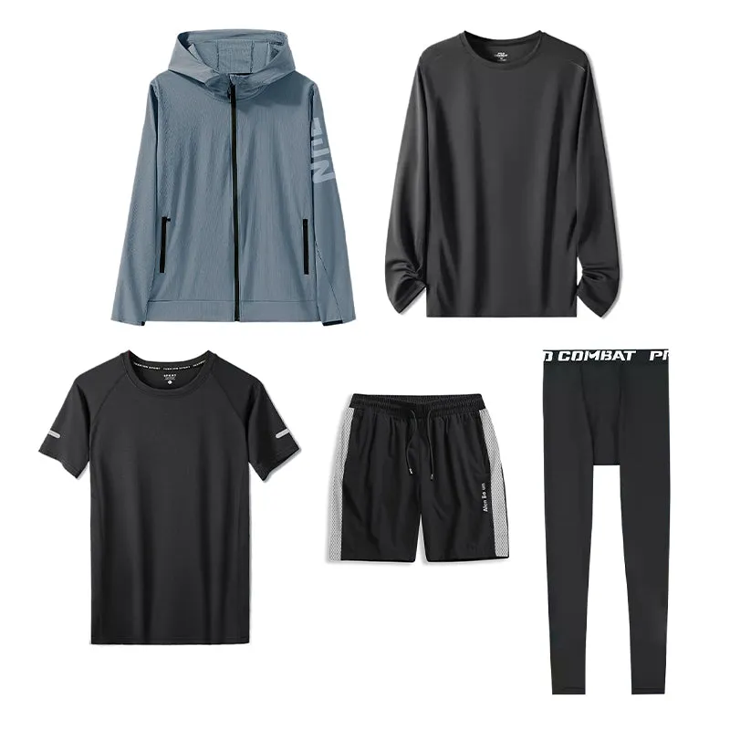 All-Season Windproof Quick-Dry 5-Piece Sports Set