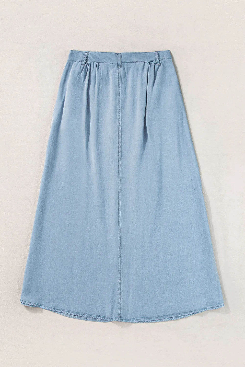Button Front Maxi Skirt
