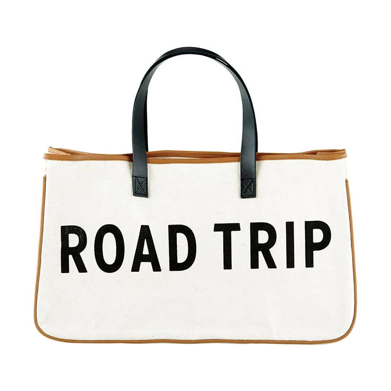 Canvas Tote Bag for Road Trips - Heavyweight, Stylish, and Durable
