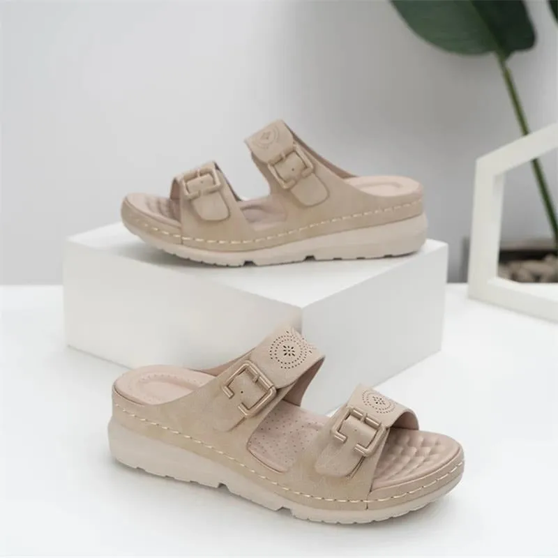 Cuzcare Women Orthopedic Sandals Breathable Lightweight Open Toe Anti Slip Fashion Sandal