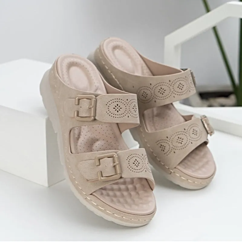 Cuzcare Women Orthopedic Sandals Breathable Lightweight Open Toe Anti Slip Fashion Sandal