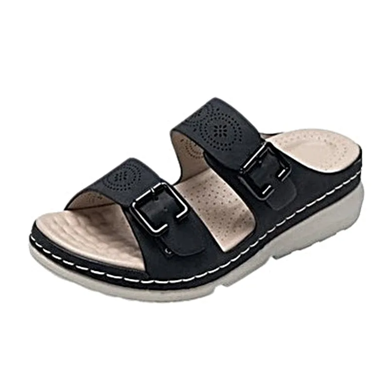 Cuzcare Women Orthopedic Sandals Breathable Lightweight Open Toe Anti Slip Fashion Sandal