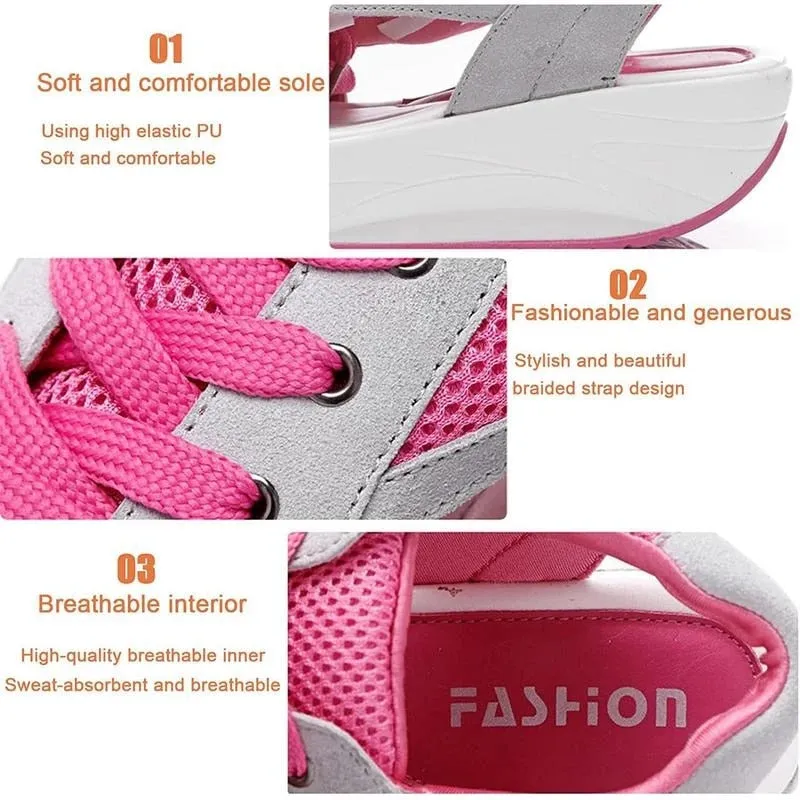 Cuzcare Women Sandal Breathable Comfortable Cushion Soft Lightweight Anti Slip Fashion Sandal