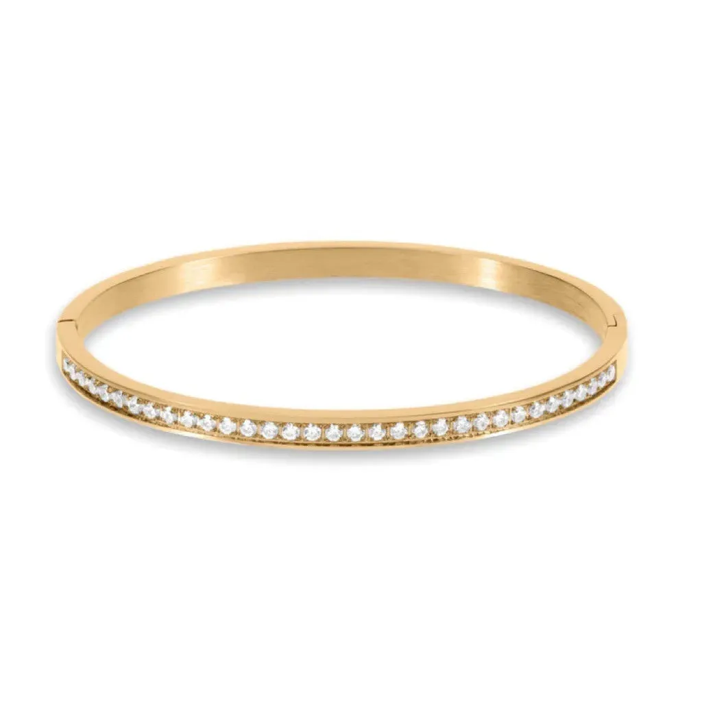 Fashion Punk Gold Color Bangles for Women Men Trendy Stainless Steel Metal Bracelets Bohemian Jewelry Accessories Gift Wholesale