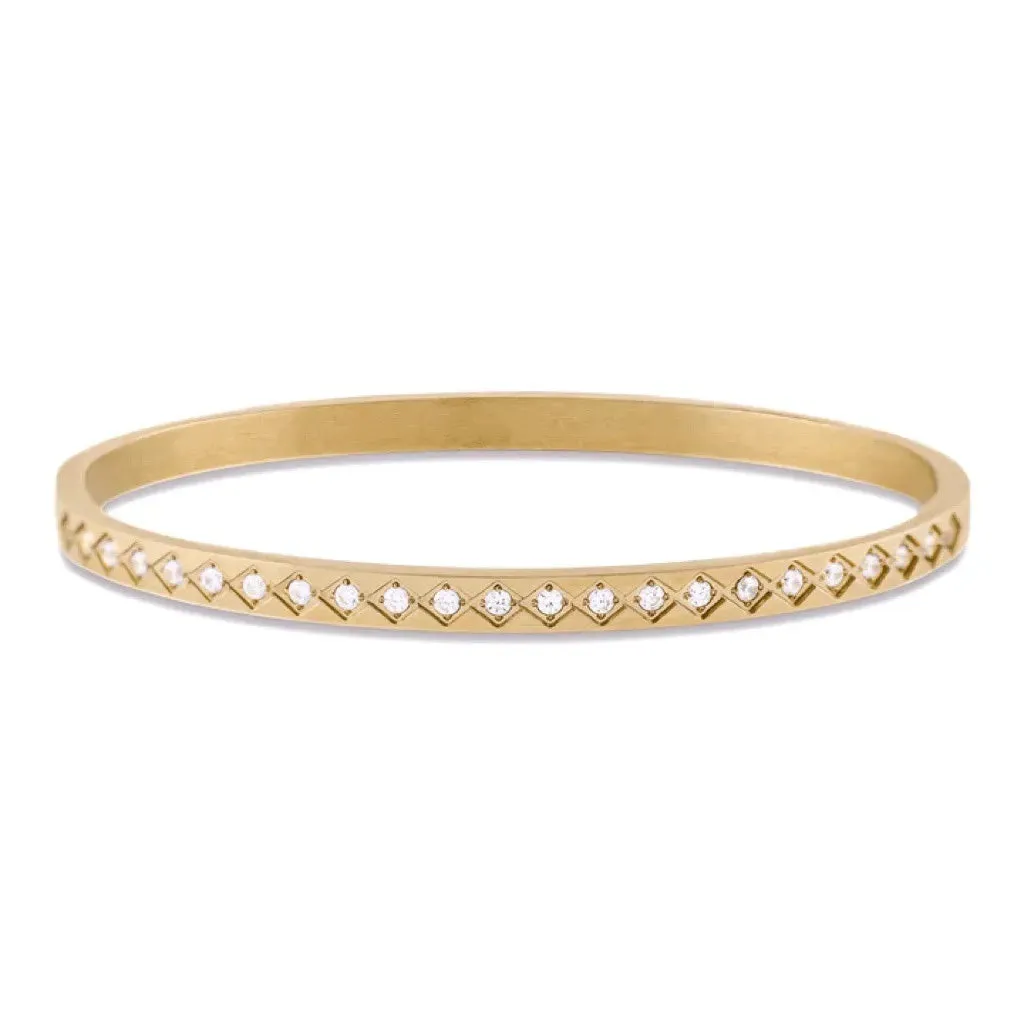 Fashion Punk Gold Color Bangles for Women Men Trendy Stainless Steel Metal Bracelets Bohemian Jewelry Accessories Gift Wholesale