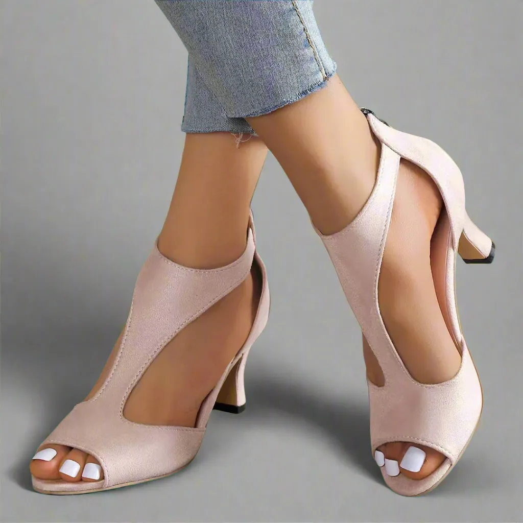 Heidrun | Elegant Comfort Sandals with Heel