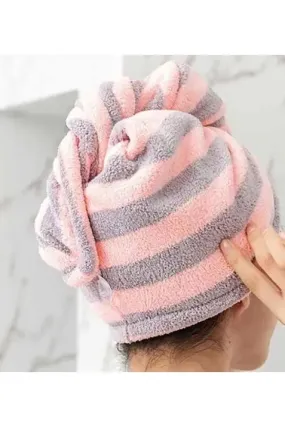 Magic Microfiber Bathing Quick Dry Hair Cap Towel Bathroom Hat