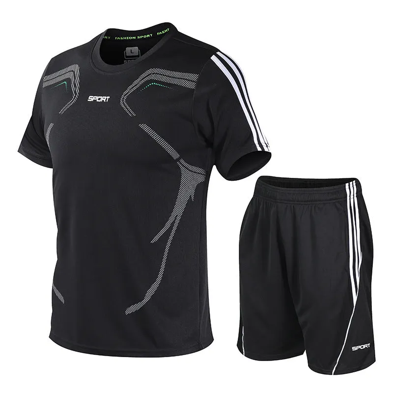 Premium Summer Ice Silk Men's 2-Piece Set
