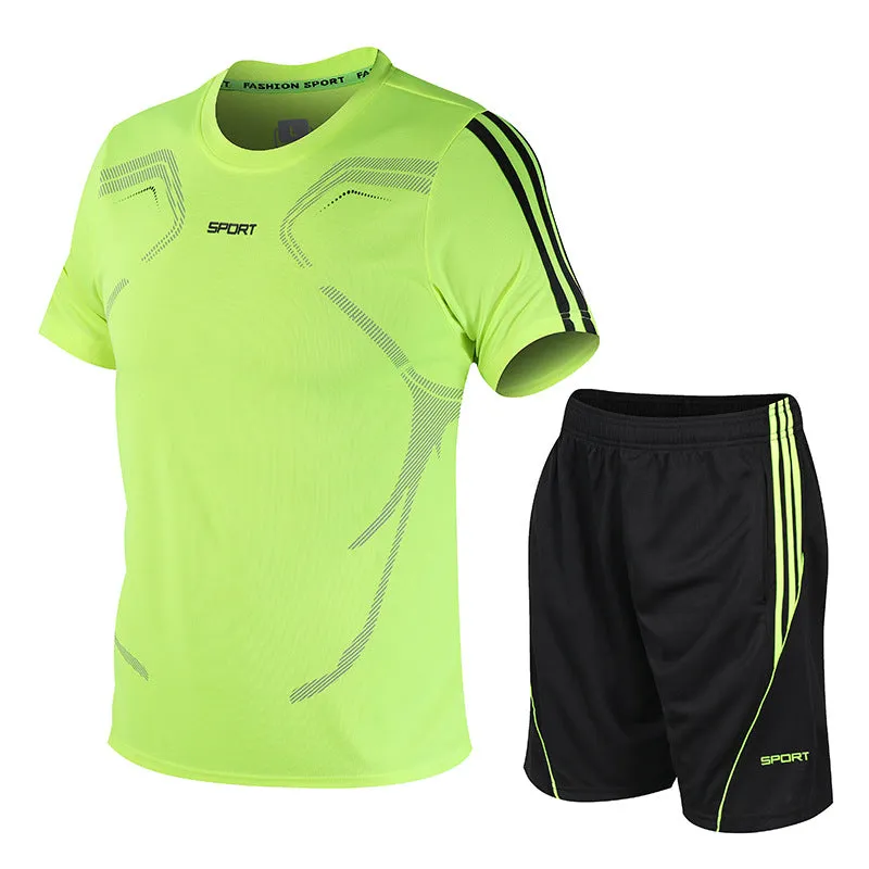 Premium Summer Ice Silk Men's 2-Piece Set