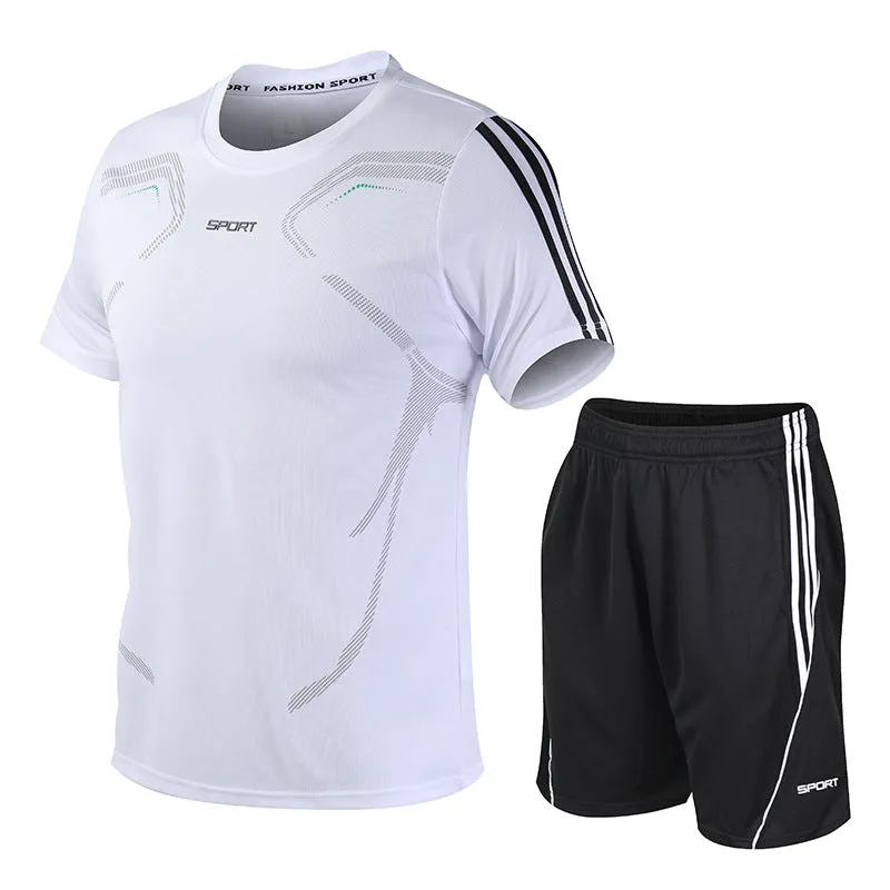 Premium Summer Ice Silk Men's 2-Piece Set
