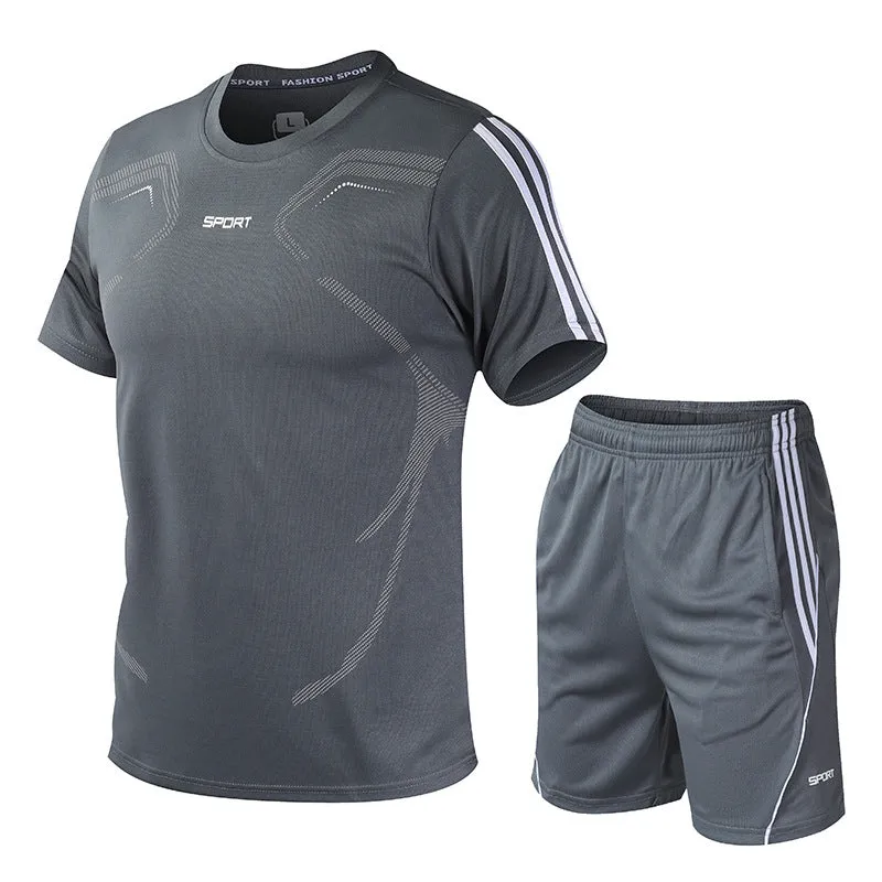 Premium Summer Ice Silk Men's 2-Piece Set