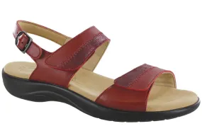 SAS Nudu Leather Sandal - Ruby/Cabernet