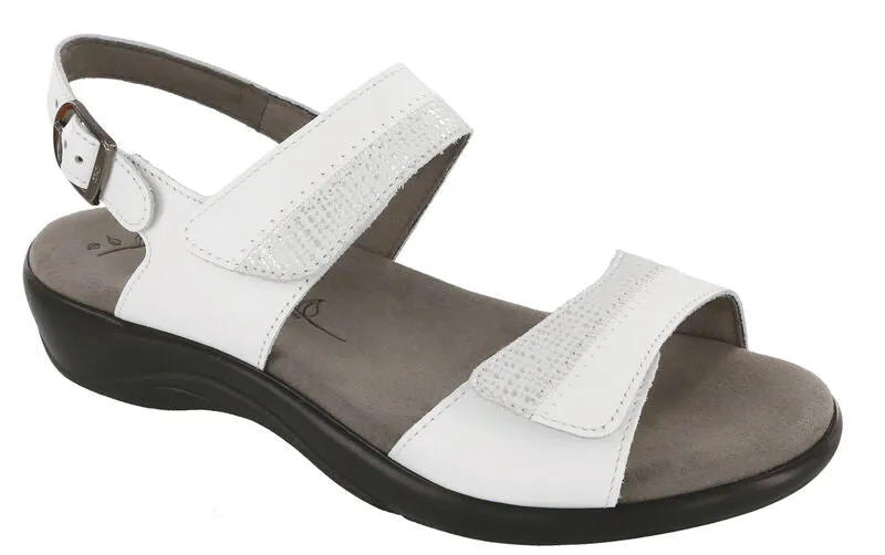 SAS Nudu Leather Sandal - White