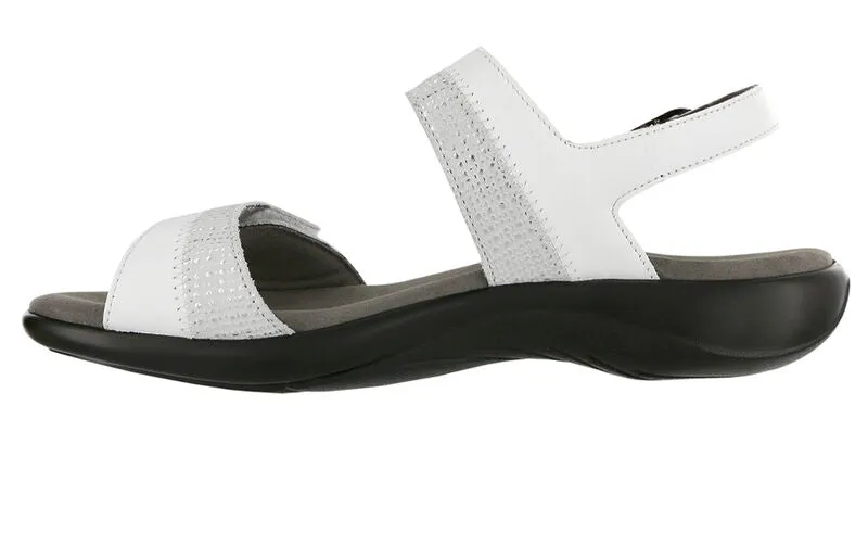 SAS Nudu Leather Sandal - White