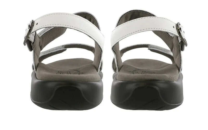 SAS Nudu Leather Sandal - White