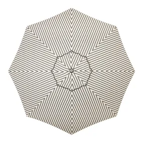 The Resort Market Umbrella - Octagon - Canopy 10' - Monaco Black Stripe