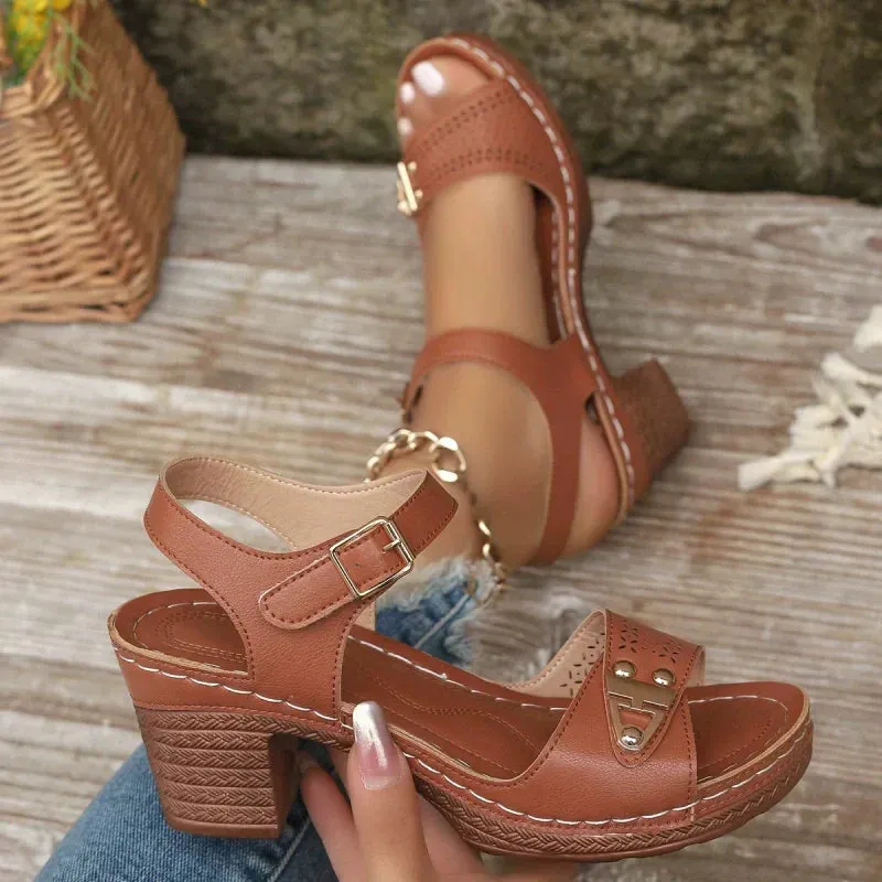 👡The Summer Hot Sale 50% OFF🥰Women's Chunky Heel Sandals